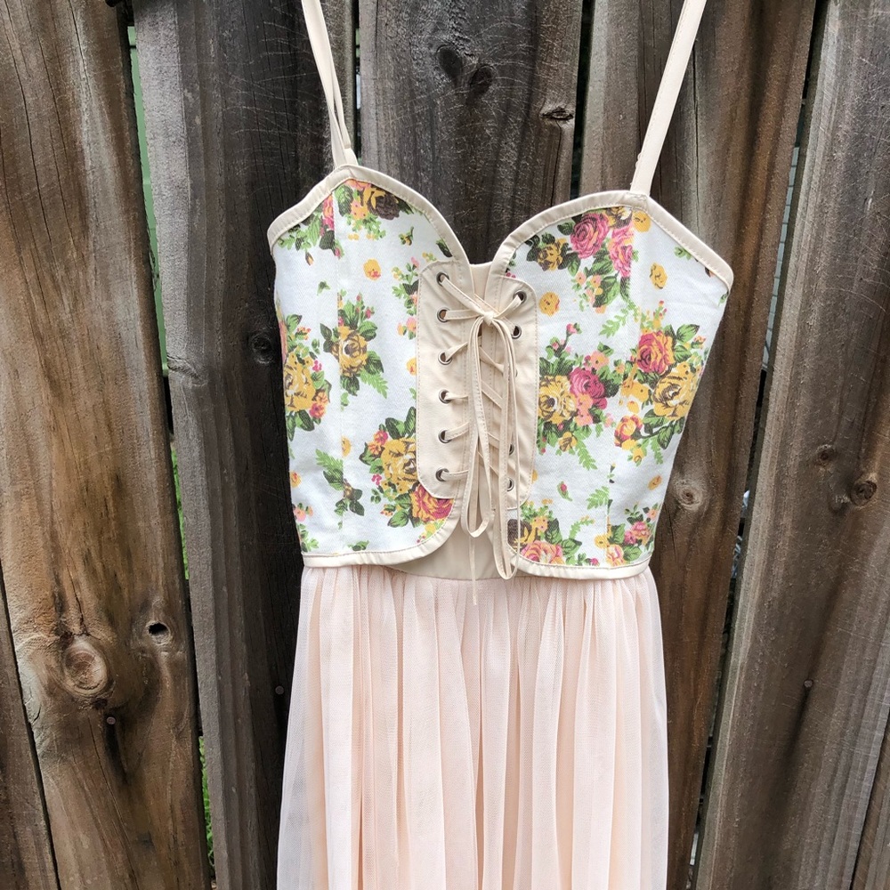 BRAND NEW Fairy dress w/ tie-up top and tule skirt